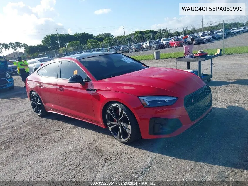 2023 Audi S5 Sportback Premium Plus Tfsi Quattro Tiptronic VIN: WAUC4CF55PA059990 Lot: 39928951