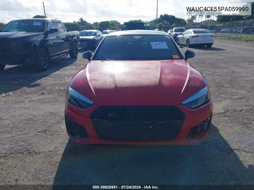 2023 Audi S5 Sportback Premium Plus Tfsi Quattro Tiptronic VIN: WAUC4CF55PA059990 Lot: 39928951