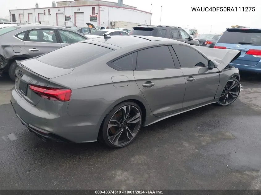 WAUC4DF50RA111275 2024 Audi S5 Premium Plus