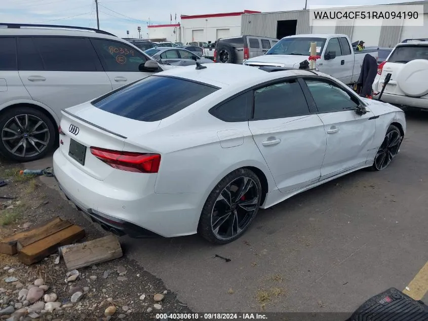 WAUC4CF51RA094190 2024 Audi S5 Premium Plus