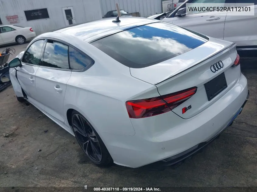 2024 Audi S5 Sportback Premium Plus Tfsi Quattro Tiptronic VIN: WAUC4CF52RA112101 Lot: 40387110