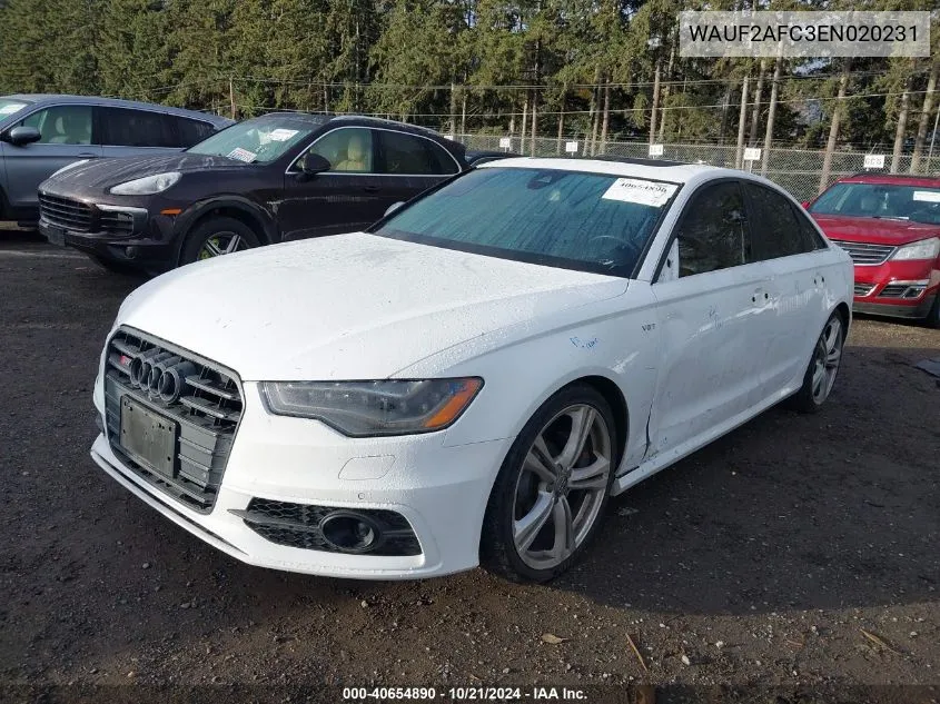 WAUF2AFC3EN020231 2014 Audi S6 4.0T Prestige