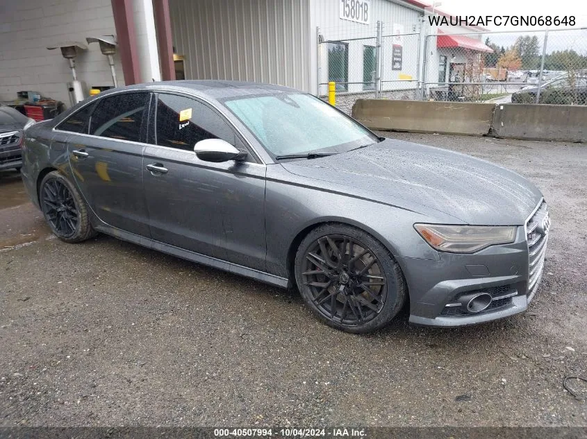 2016 Audi S6 4.0T Premium Plus VIN: WAUH2AFC7GN068648 Lot: 40507994