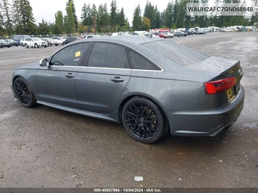 WAUH2AFC7GN068648 2016 Audi S6 4.0T Premium Plus