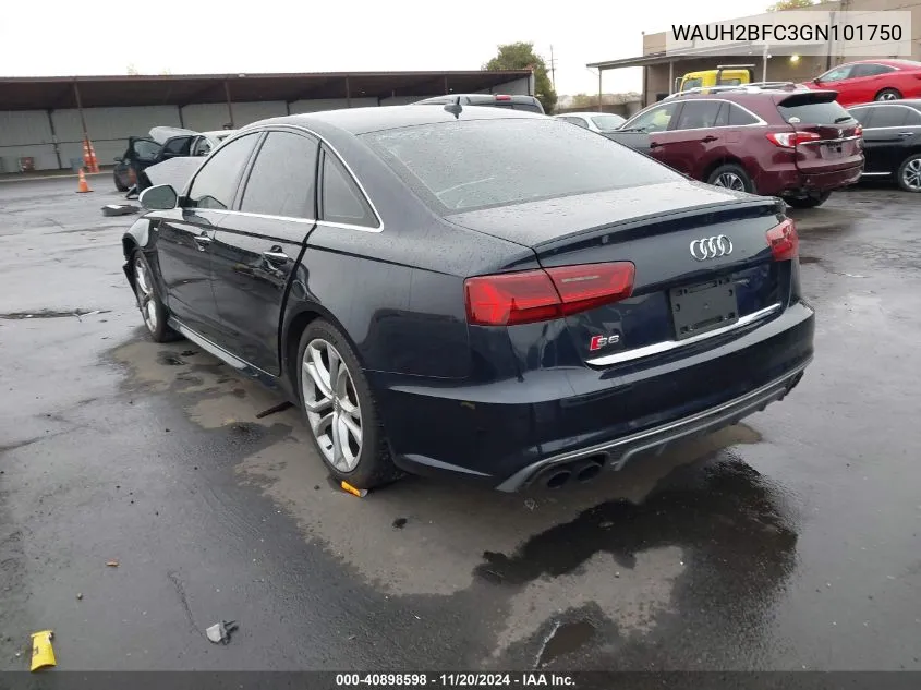 2016 Audi S6 4.0T Premium Plus VIN: WAUH2BFC3GN101750 Lot: 40898598