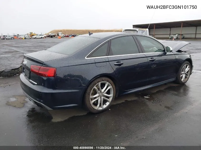 2016 Audi S6 4.0T Premium Plus VIN: WAUH2BFC3GN101750 Lot: 40898598