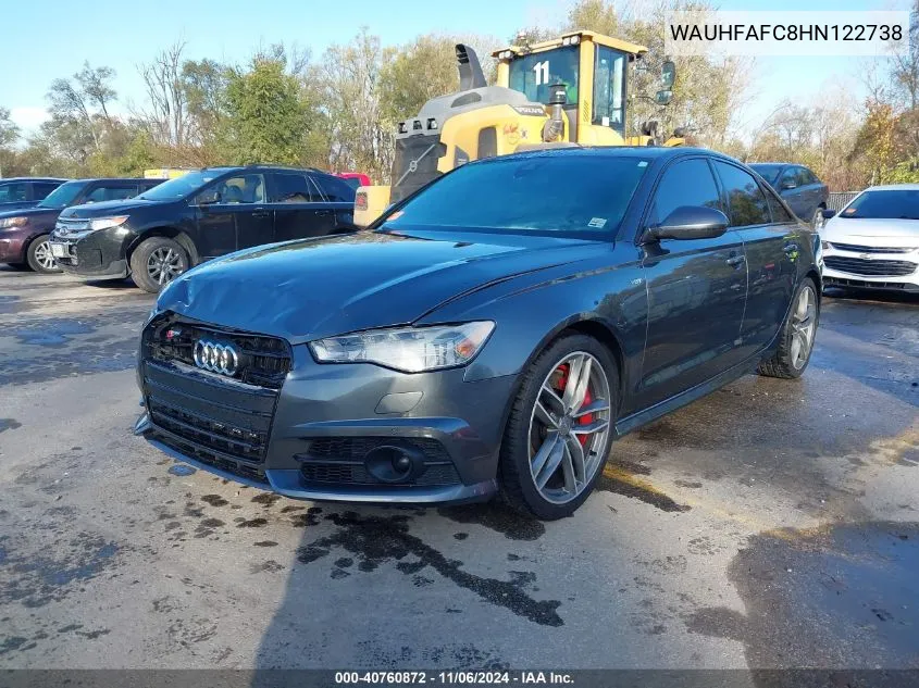 2017 Audi S6 4.0T Premium Plus VIN: WAUHFAFC8HN122738 Lot: 40760872