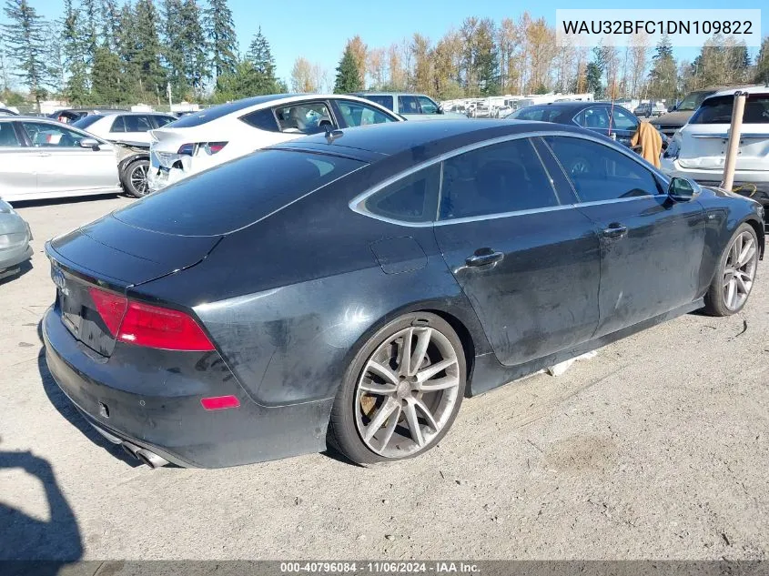 2013 Audi S7 4.0T Prestige VIN: WAU32BFC1DN109822 Lot: 40796084