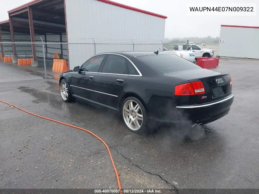 WAUPN44E07N009322 2007 Audi S8 5.2