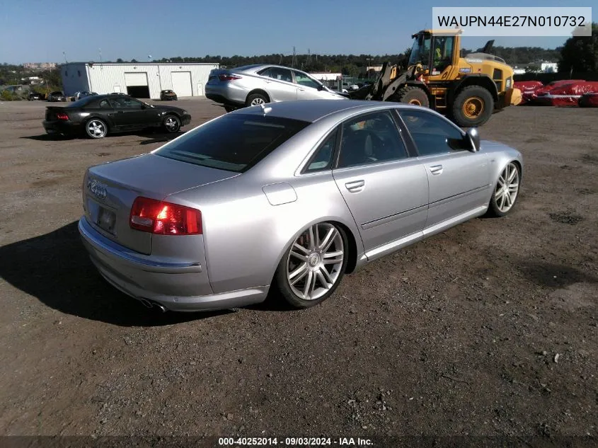 WAUPN44E27N010732 2007 Audi S8 5.2