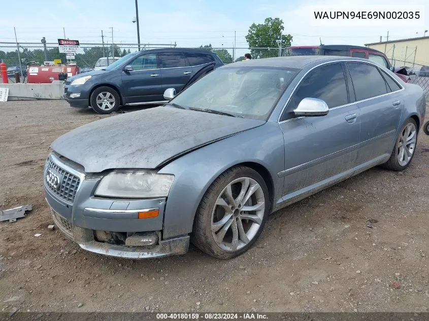 WAUPN94E69N002035 2009 Audi S8 5.2