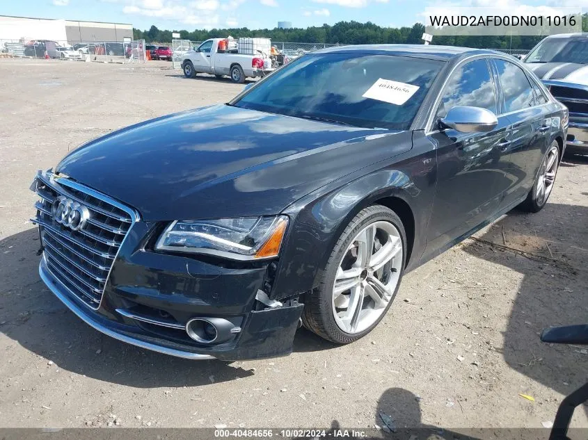 WAUD2AFD0DN011016 2013 Audi S8 4.0T