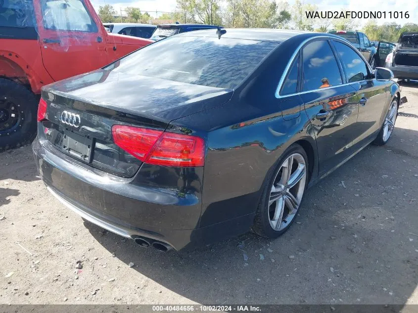 WAUD2AFD0DN011016 2013 Audi S8 4.0T