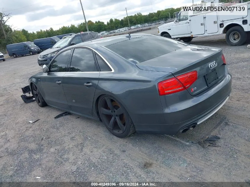 WAUD2AFD5EN007139 2014 Audi S8 4.0T