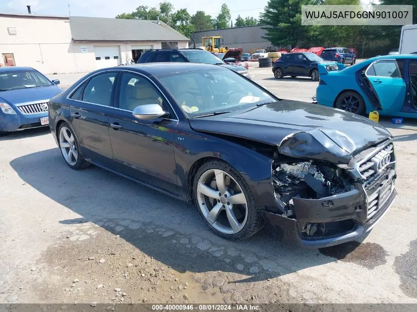 2016 Audi S8 4.0T Plus VIN: WUAJ5AFD6GN901007 Lot: 40000946