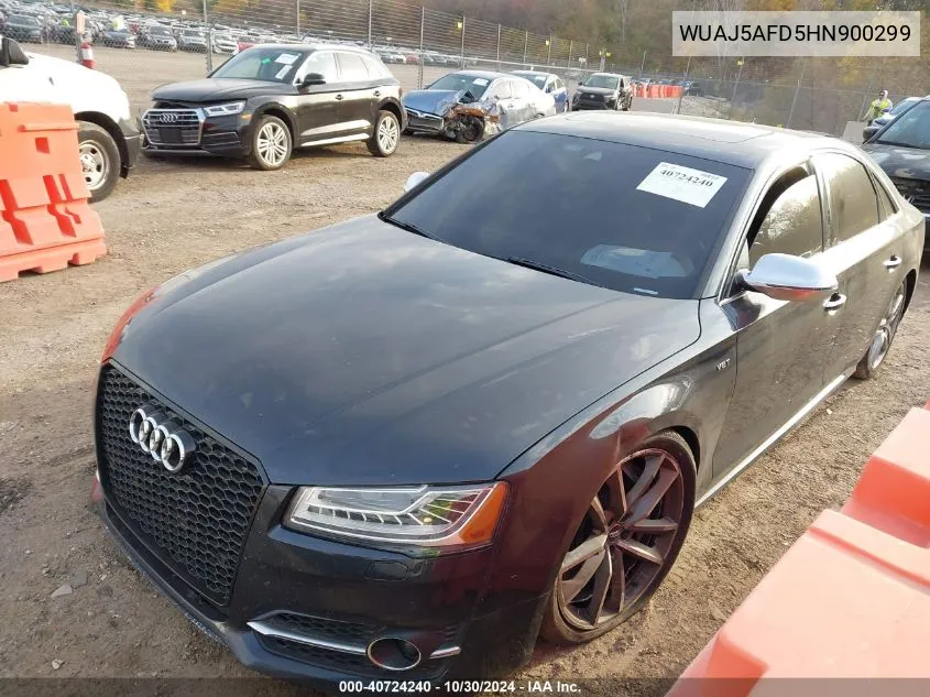 2017 Audi S8 4.0T Plus VIN: WUAJ5AFD5HN900299 Lot: 40724240