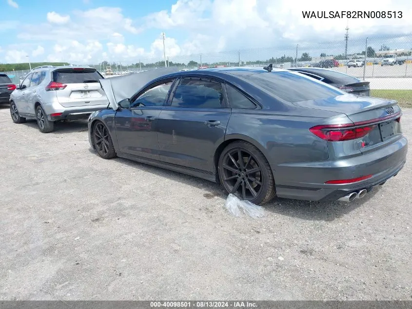 WAULSAF82RN008513 2024 Audi S8 4.0T