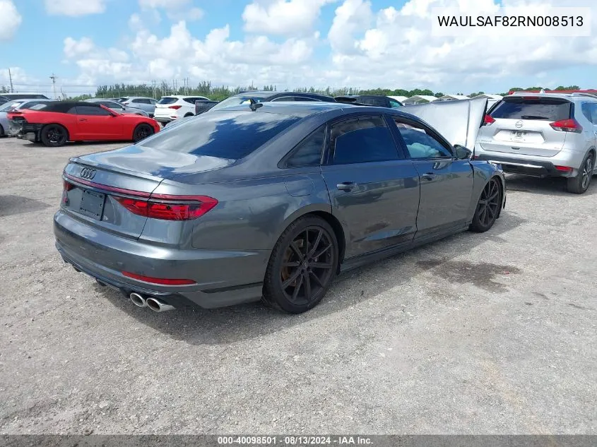 WAULSAF82RN008513 2024 Audi S8 4.0T