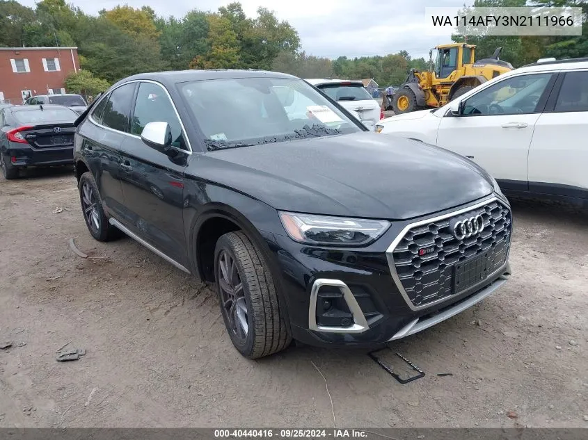 WA114AFY3N2111966 2022 Audi Sq5 Sportback Premium Tfsi Quattro Tiptronic