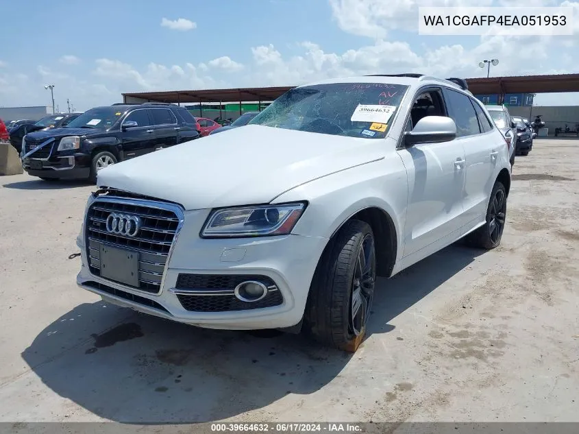 2014 Audi Sq5 3.0T Premium Plus VIN: WA1CGAFP4EA051953 Lot: 39664632