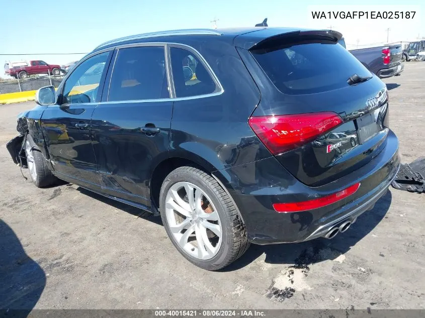 2014 Audi Sq5 3.0T Premium Plus VIN: WA1VGAFP1EA025187 Lot: 40015421