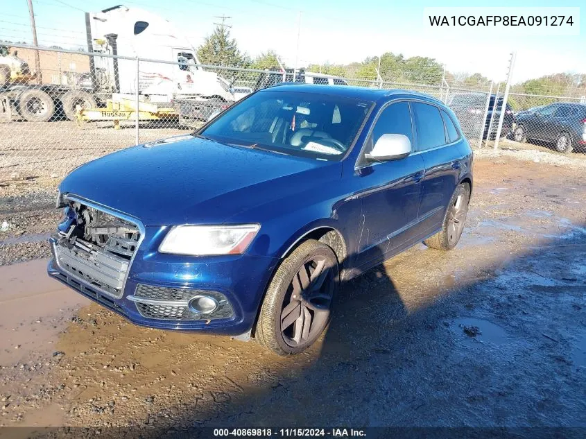 2014 Audi Sq5 3.0T Premium Plus VIN: WA1CGAFP8EA091274 Lot: 40869818