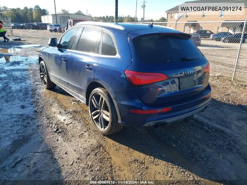 2014 Audi Sq5 3.0T Premium Plus VIN: WA1CGAFP8EA091274 Lot: 40869818