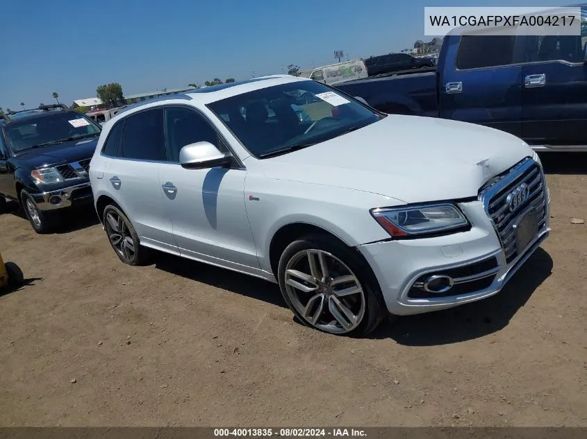 2015 Audi Sq5 3.0T Premium Plus VIN: WA1CGAFPXFA004217 Lot: 40013835