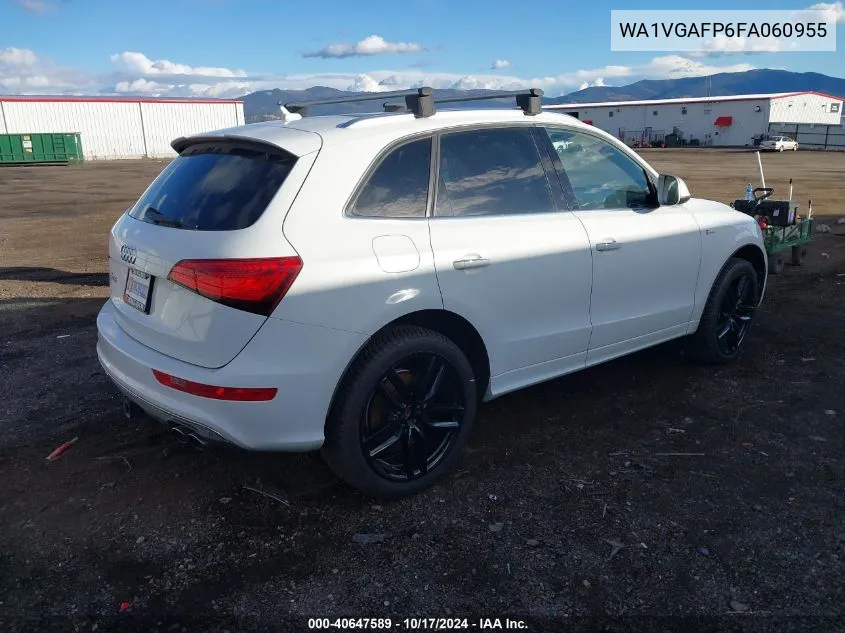 2015 Audi Sq5 3.0T Premium Plus VIN: WA1VGAFP6FA060955 Lot: 40647589