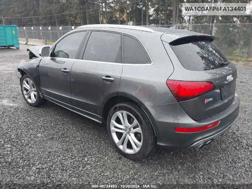 2015 Audi Sq5 3.0T Premium Plus VIN: WA1CGAFP6FA134401 Lot: 40724453