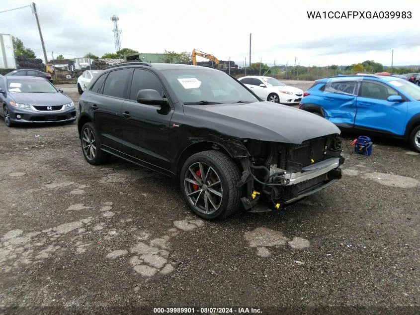 2016 Audi Sq5 3.0T Premium Plus VIN: WA1CCAFPXGA039983 Lot: 39989901