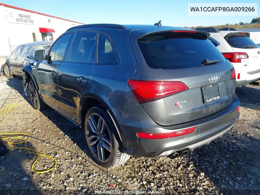 2016 Audi Sq5 3.0T Premium Plus VIN: WA1CCAFP8GA009266 Lot: 40853232