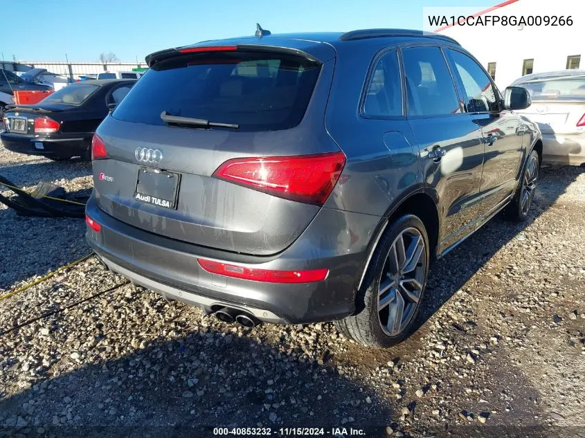 2016 Audi Sq5 3.0T Premium Plus VIN: WA1CCAFP8GA009266 Lot: 40853232