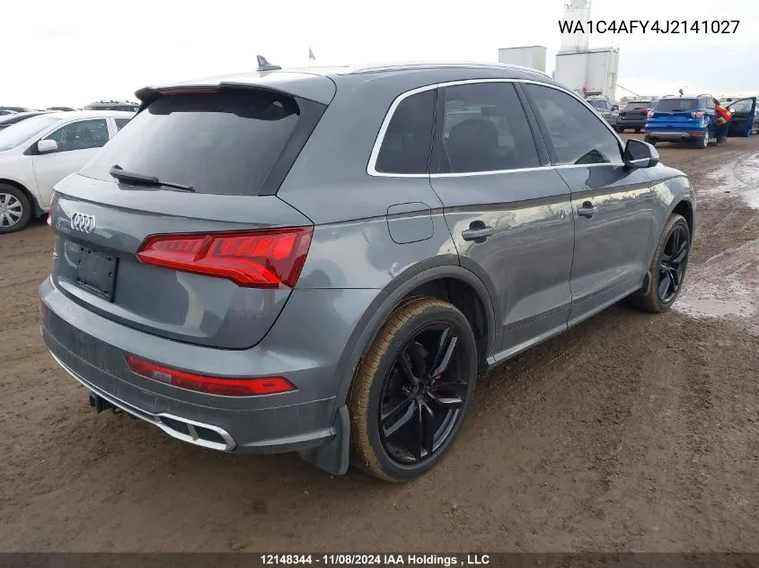 2018 Audi Sq5 Prestige VIN: WA1C4AFY4J2141027 Lot: 12148344