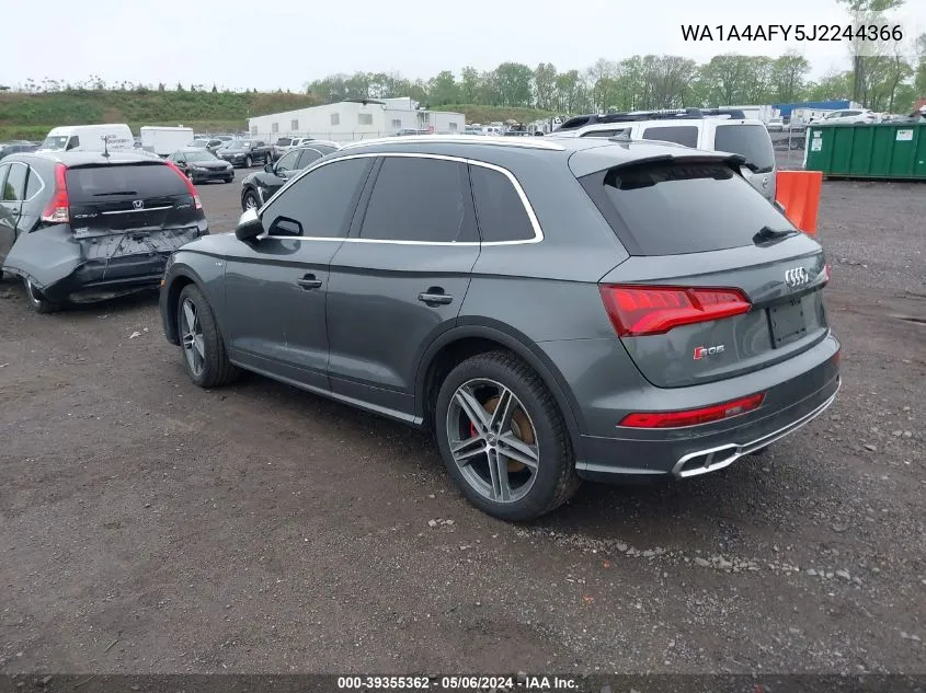 2018 Audi Sq5 3.0T Premium Plus VIN: WA1A4AFY5J2244366 Lot: 39355362