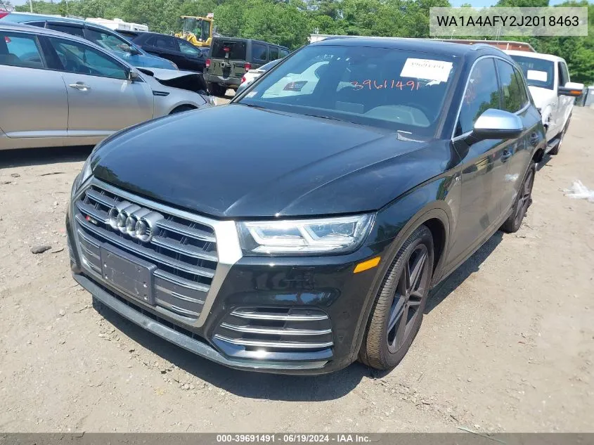 2018 Audi Sq5 3.0T Premium Plus VIN: WA1A4AFY2J2018463 Lot: 39691491