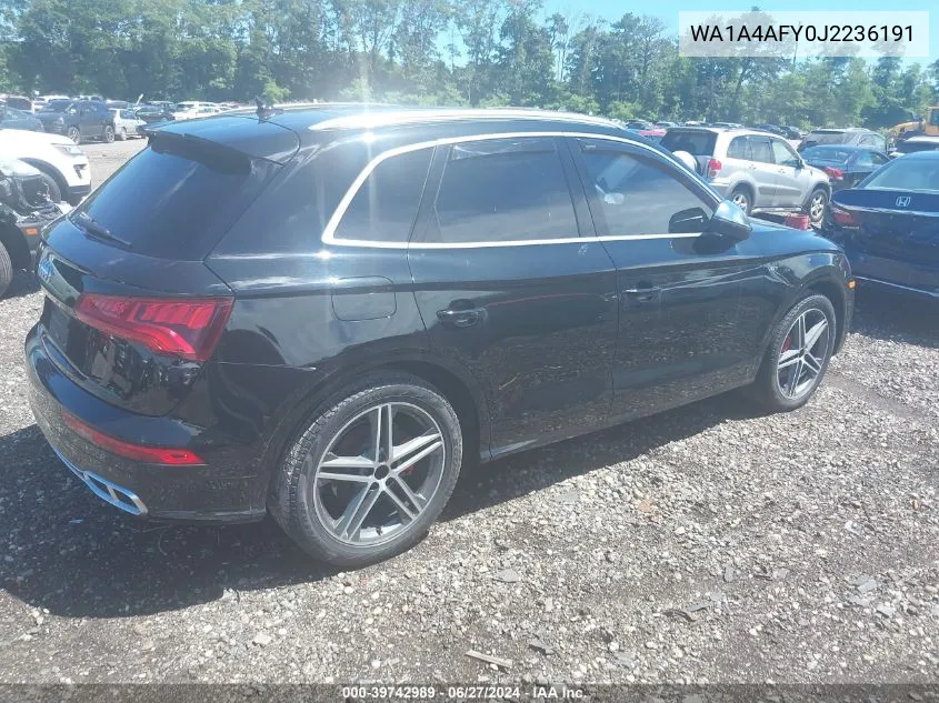 WA1A4AFY0J2236191 2018 Audi Sq5 3.0T Premium Plus