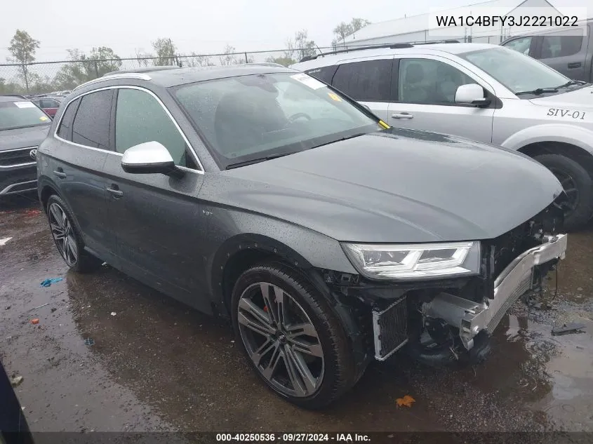 2018 Audi Sq5 Prestige VIN: WA1C4BFY3J2221022 Lot: 40250536