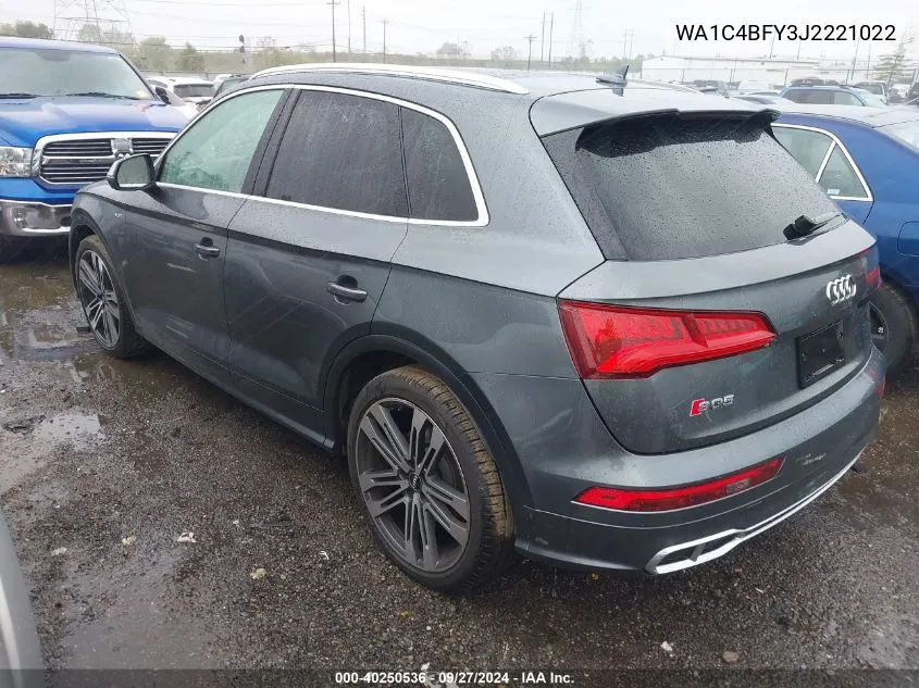 2018 Audi Sq5 Prestige VIN: WA1C4BFY3J2221022 Lot: 40250536