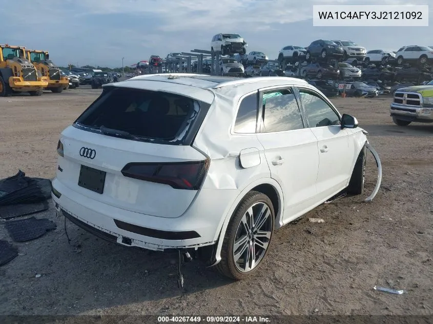 2018 Audi Sq5 3.0T Premium Plus VIN: WA1C4AFY3J2121092 Lot: 40267449