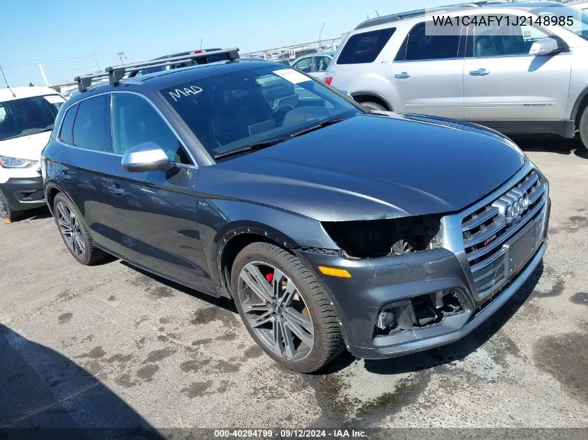 2018 Audi Sq5 3.0T Premium Plus VIN: WA1C4AFY1J2148985 Lot: 40294799