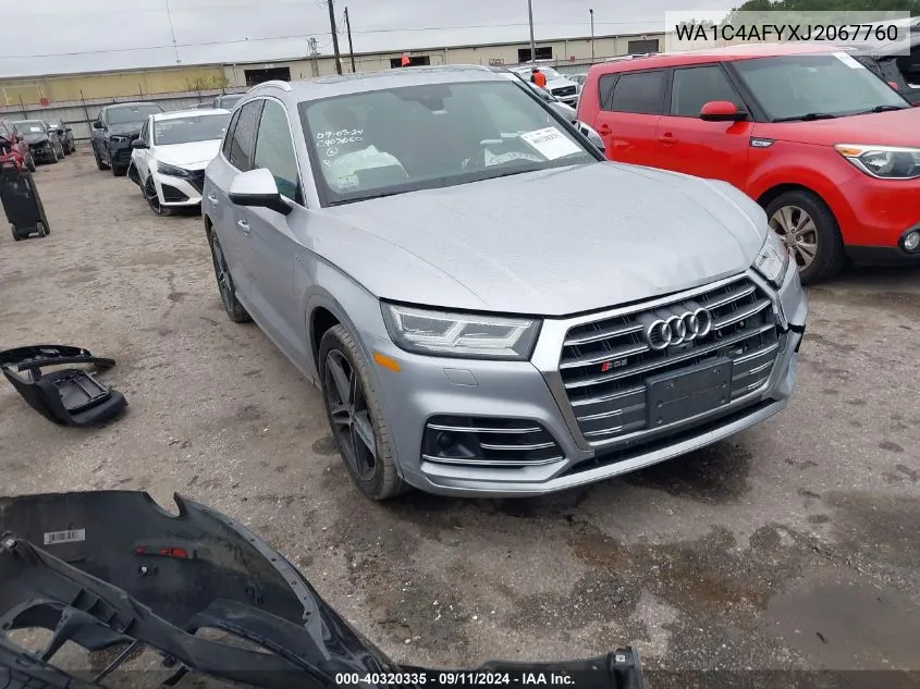 2018 Audi Sq5 Prestige VIN: WA1C4AFYXJ2067760 Lot: 40320335