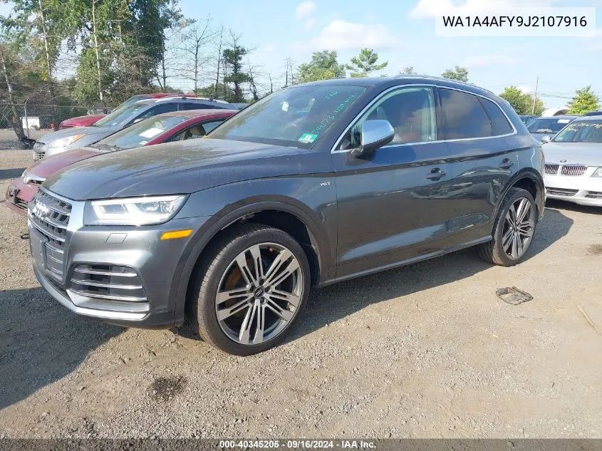 2018 Audi Sq5 Premium Plus VIN: WA1A4AFY9J2107916 Lot: 40345205