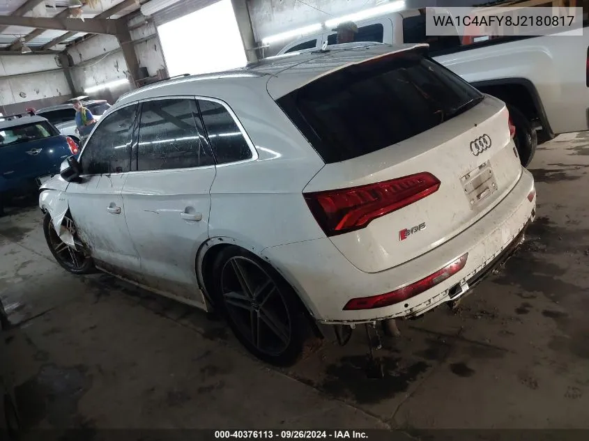 2018 Audi Sq5 Prestige VIN: WA1C4AFY8J2180817 Lot: 40376113