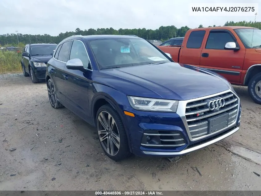 2018 Audi Sq5 3.0T Premium Plus VIN: WA1C4AFY4J2076275 Lot: 40448506