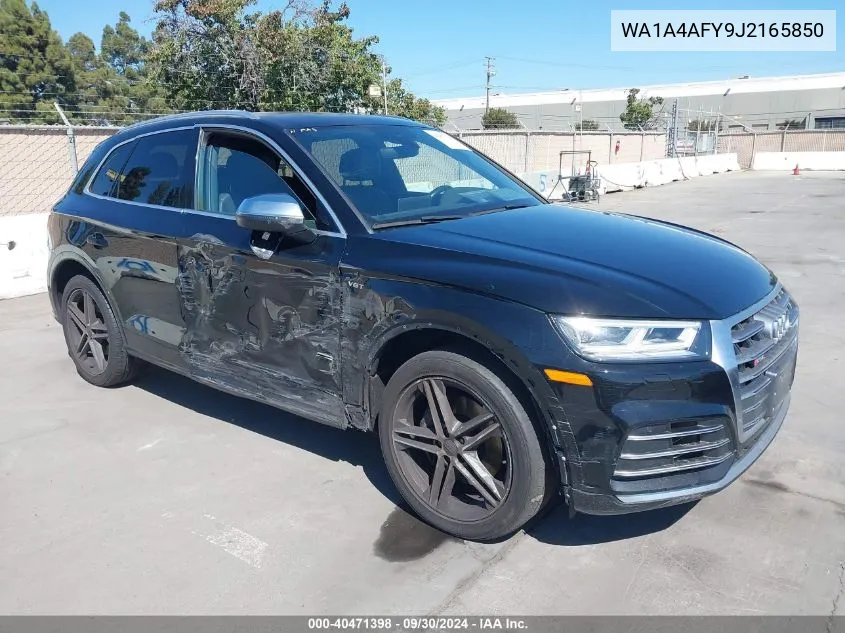 2018 Audi Sq5 3.0T Premium Plus VIN: WA1A4AFY9J2165850 Lot: 40471398