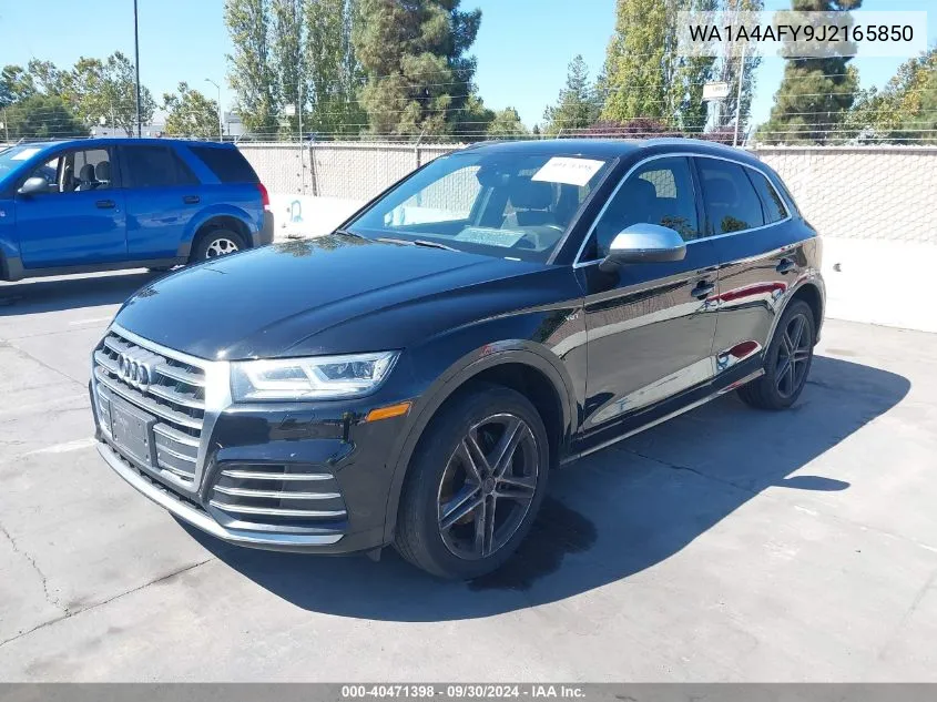 2018 Audi Sq5 3.0T Premium Plus VIN: WA1A4AFY9J2165850 Lot: 40471398