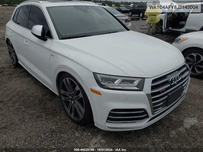 2018 Audi Sq5 3.0T Premium Plus VIN: WA1C4AFY8J2142004 Lot: 40525189