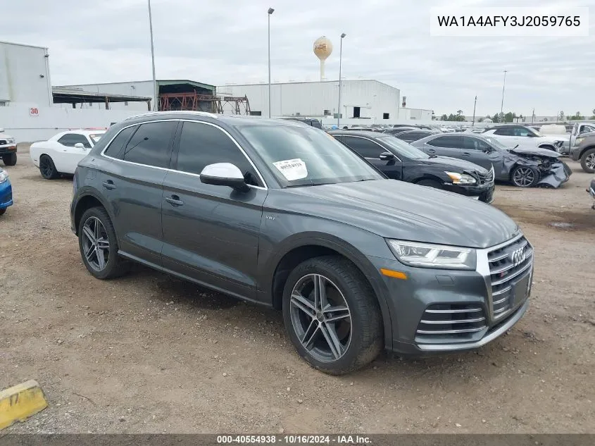 2018 Audi Sq5 3.0T Premium Plus VIN: WA1A4AFY3J2059765 Lot: 40554938