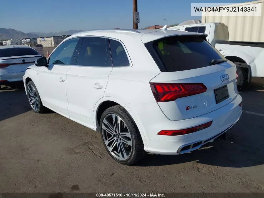 2018 Audi Sq5 Prestige VIN: WA1C4AFY9J2143341 Lot: 40571510